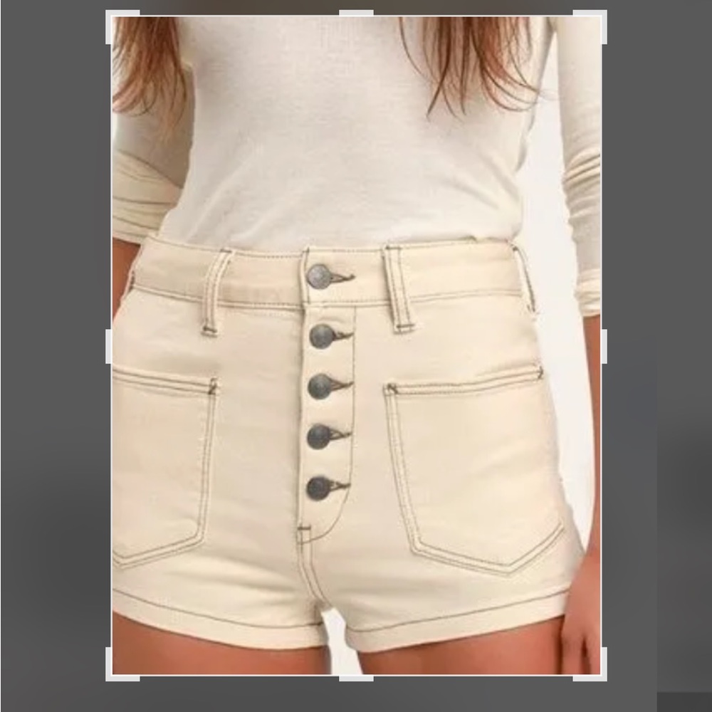 New Free People shorts  size 25 color Ecru